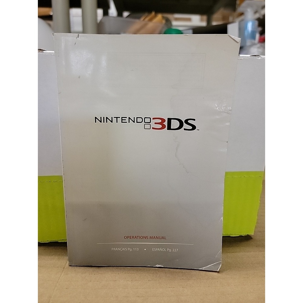 Original Nintendo 3DS Operations Instruction Manual Booklet Complete!